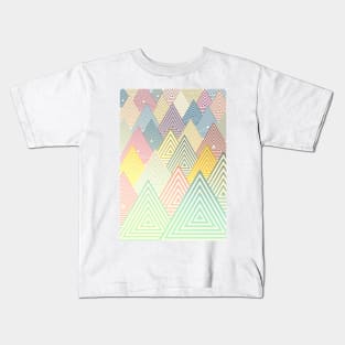 Pastel Mountains Kids T-Shirt